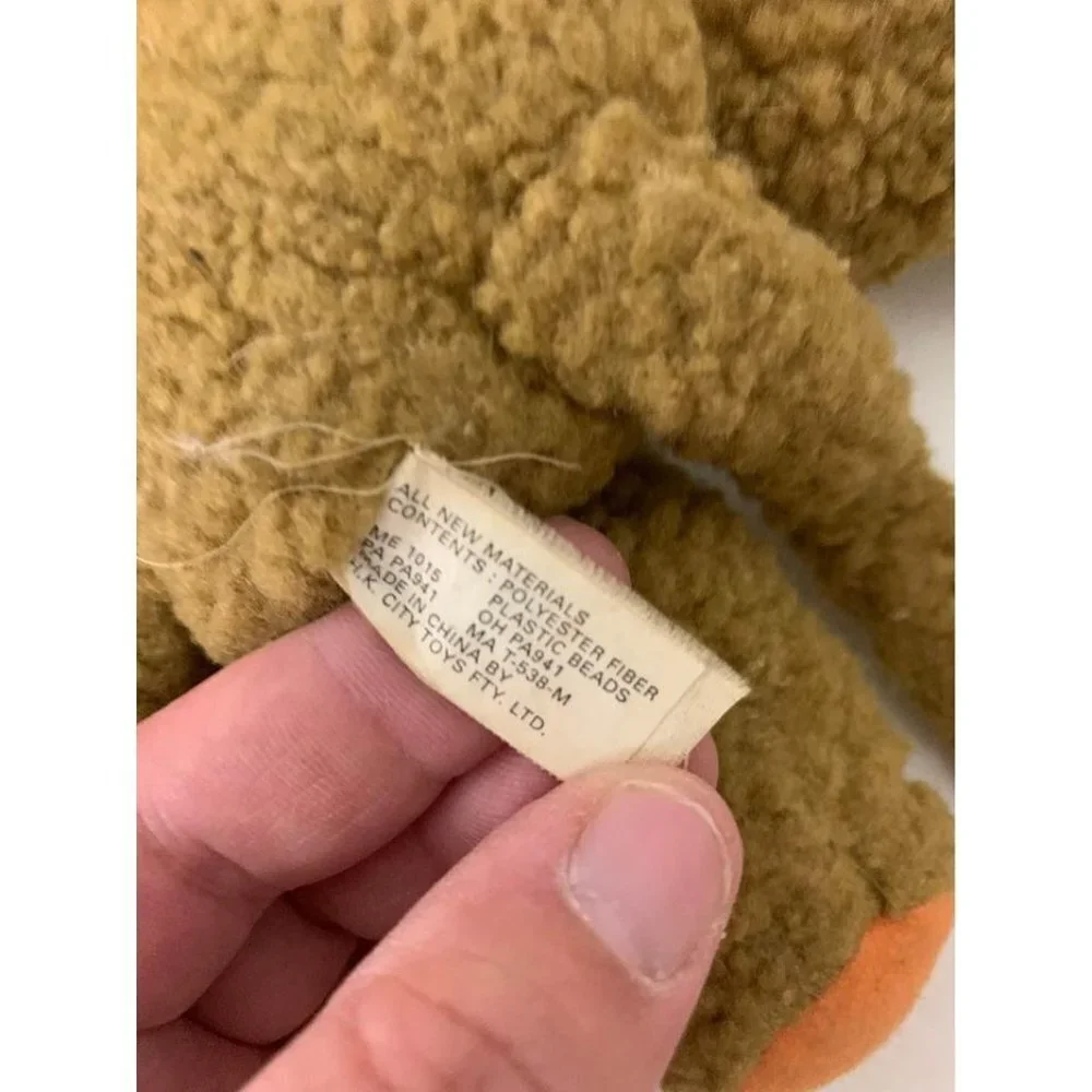 Vintage Lion Stuffed Plush Doll in Lion costume HK City Toys FTY LTD